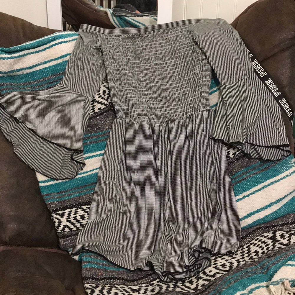 Romper/ Black and White